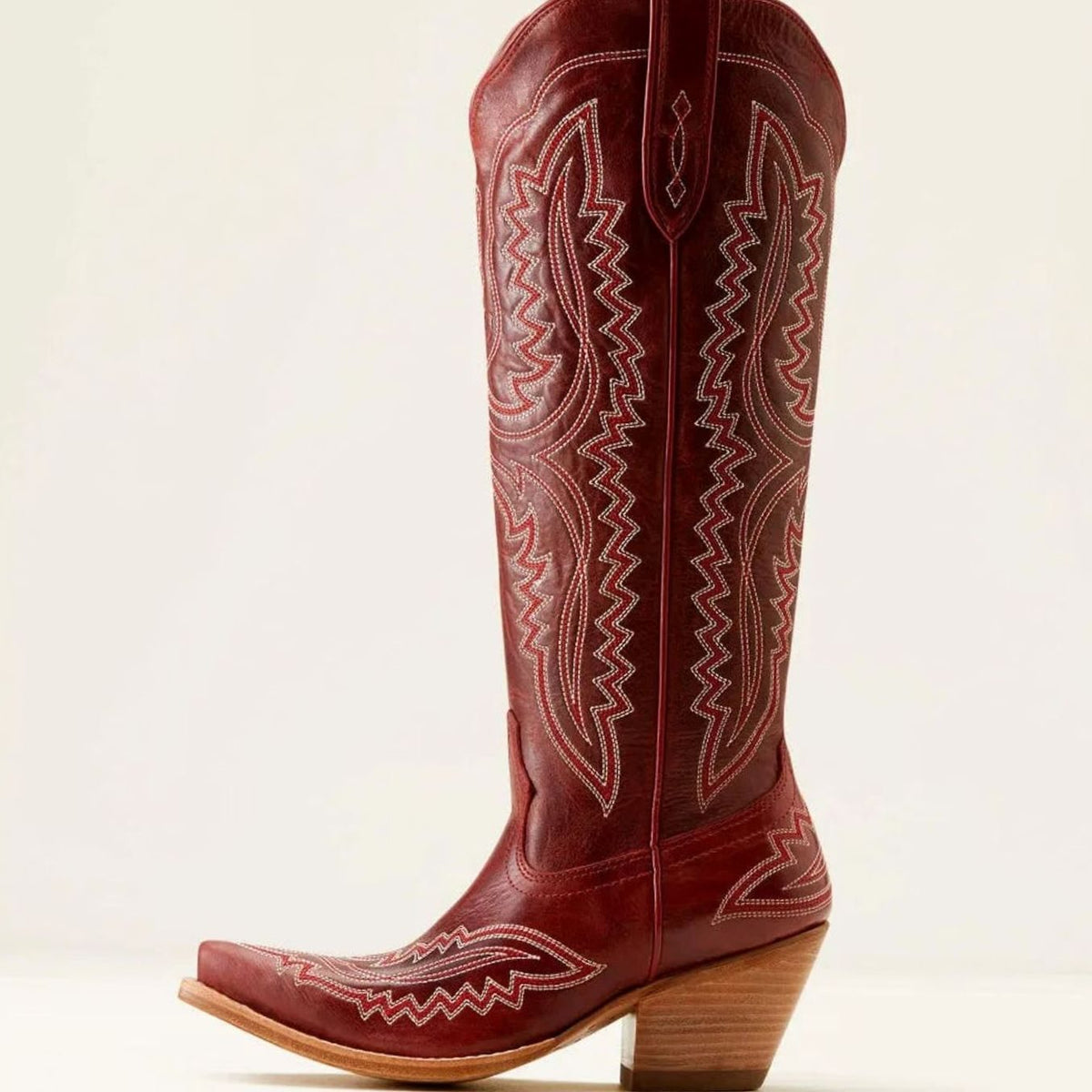 Women's Embroidered Pointed-Toe Knee-High Western Cowboy Boots