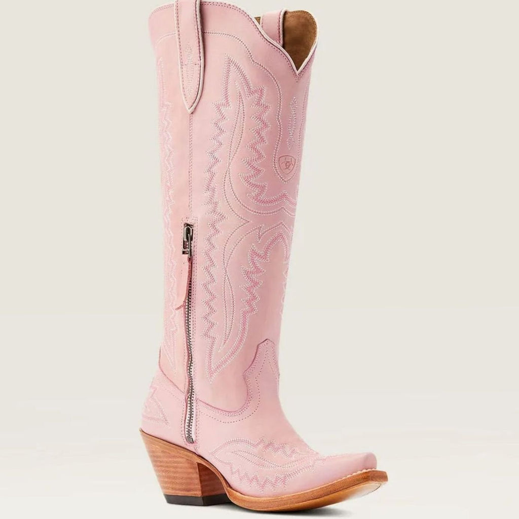 Women's Embroidered Pointed-Toe Knee-High Western Cowboy Boots