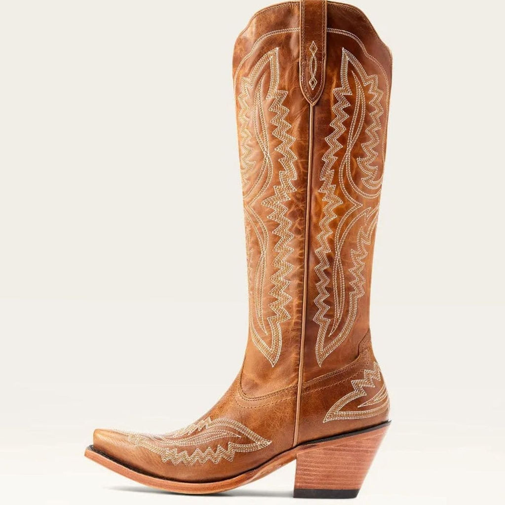 Women's Embroidered Pointed-Toe Knee-High Western Cowboy Boots