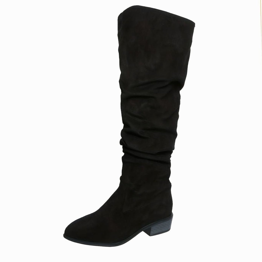 Women's Faux Suede Slouchy Over-the-Knee High Boots