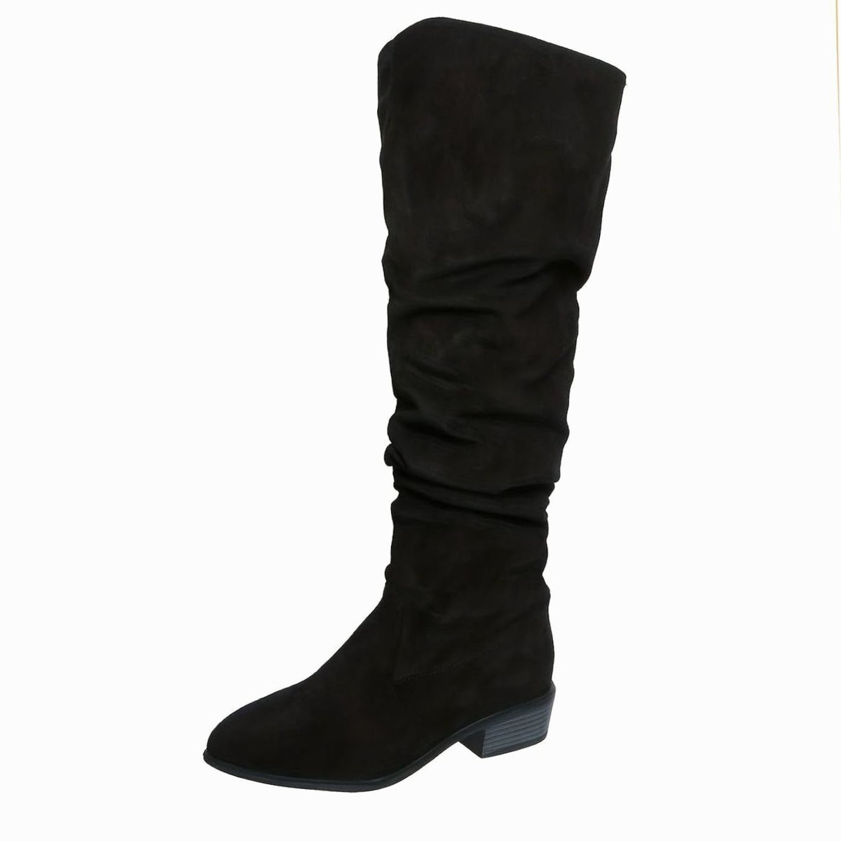 Women's Faux Suede Slouchy Over-the-Knee High Boots