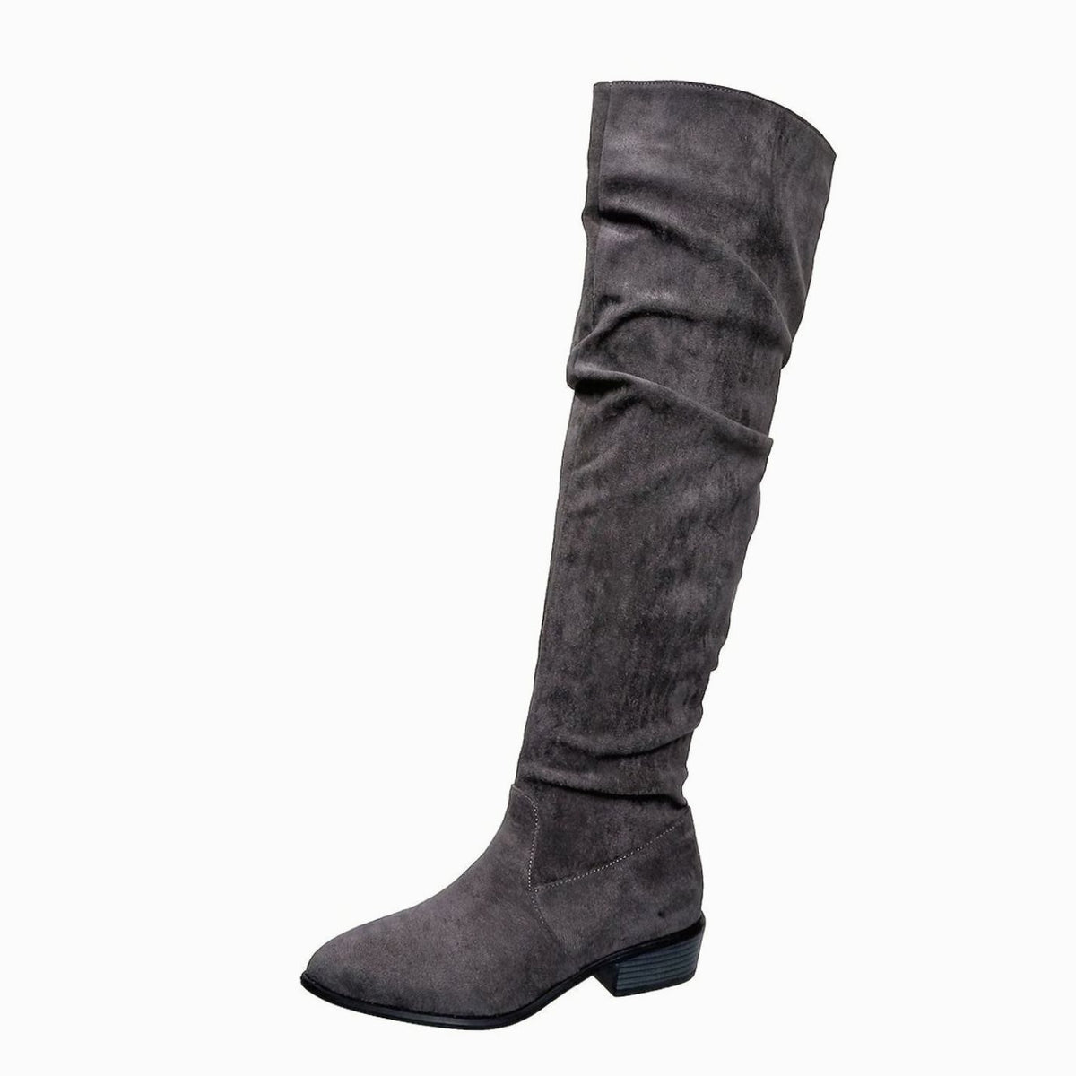 Women's Faux Suede Slouchy Over-the-Knee High Boots