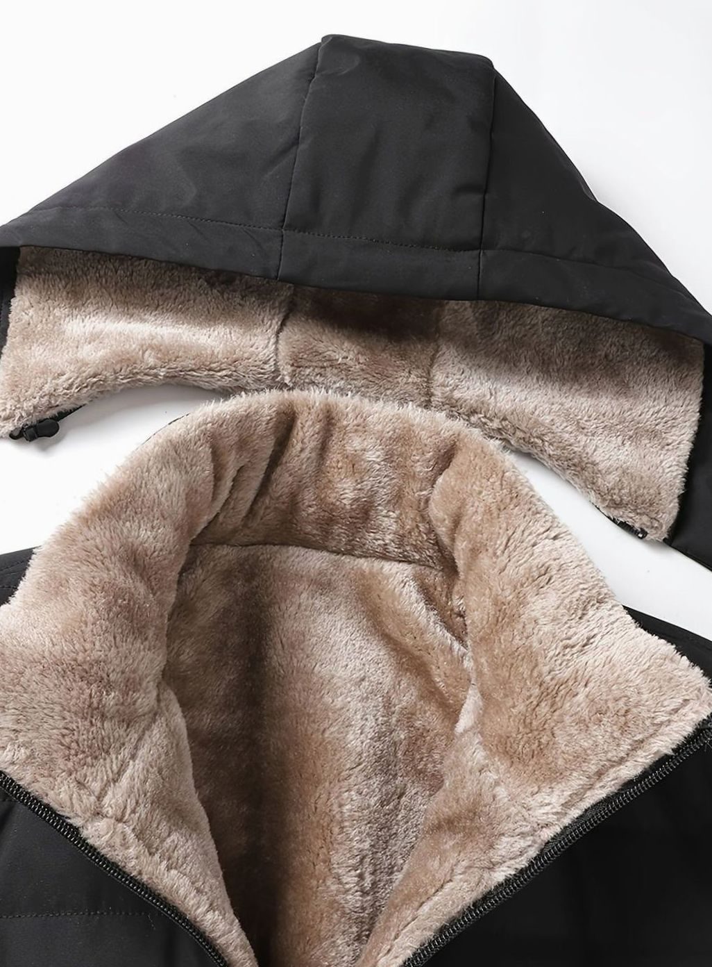 Women's Fleece-Lined Hooded Quilted Jacket Relaxed Fit