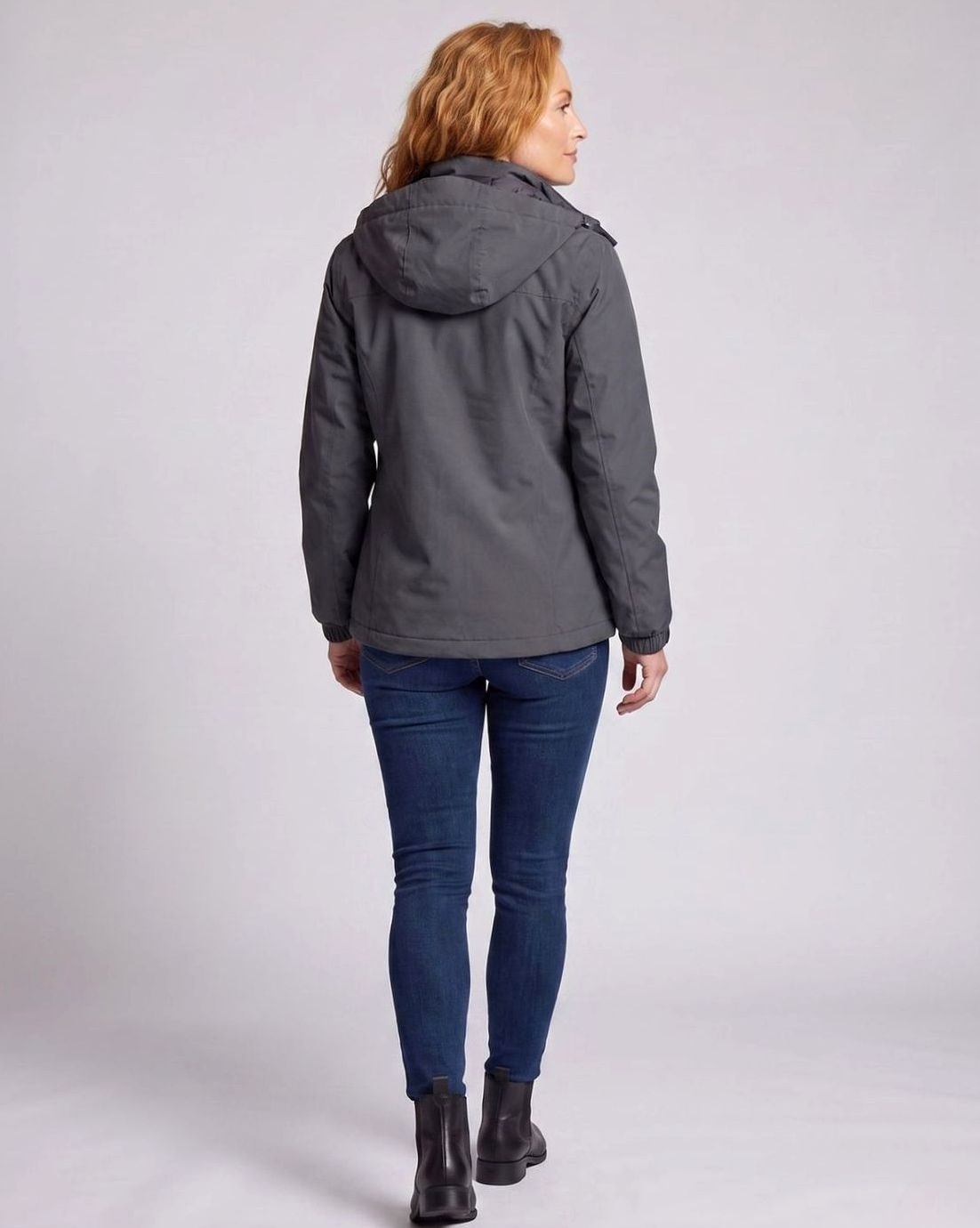 Women's Fleece-Lined Hooded Waterproof Winter Jacket
