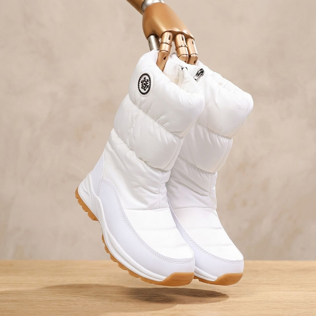 Women's Fleece-Lined Waterproof Mid-Calf Snow Boots
