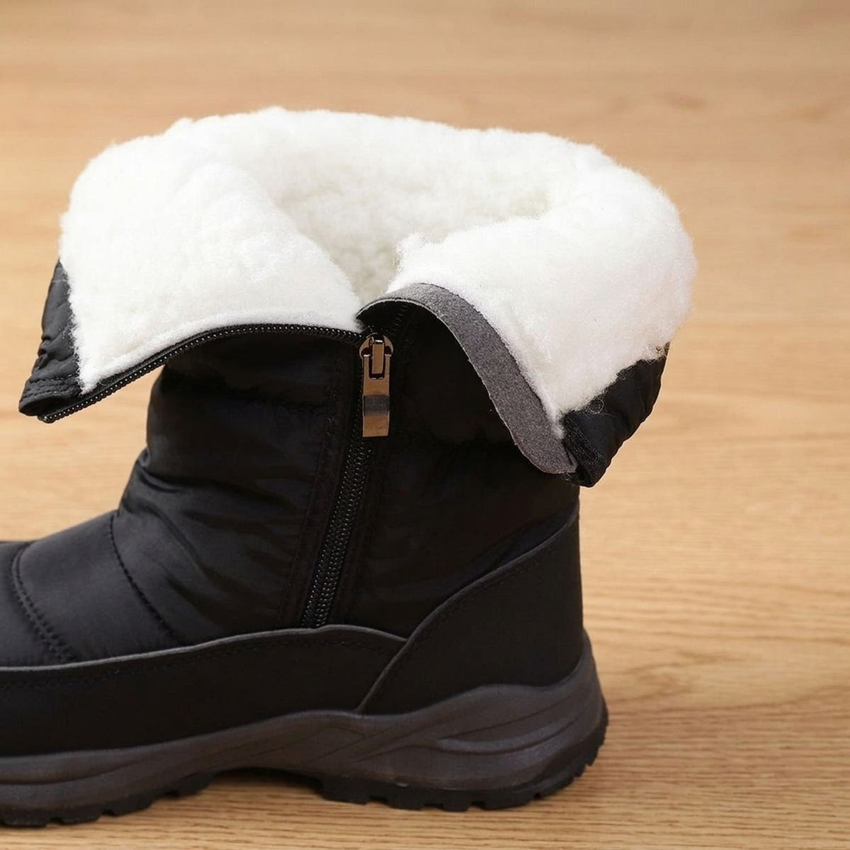 Women's Fleece-Lined Waterproof Mid-Calf Snow Boots
