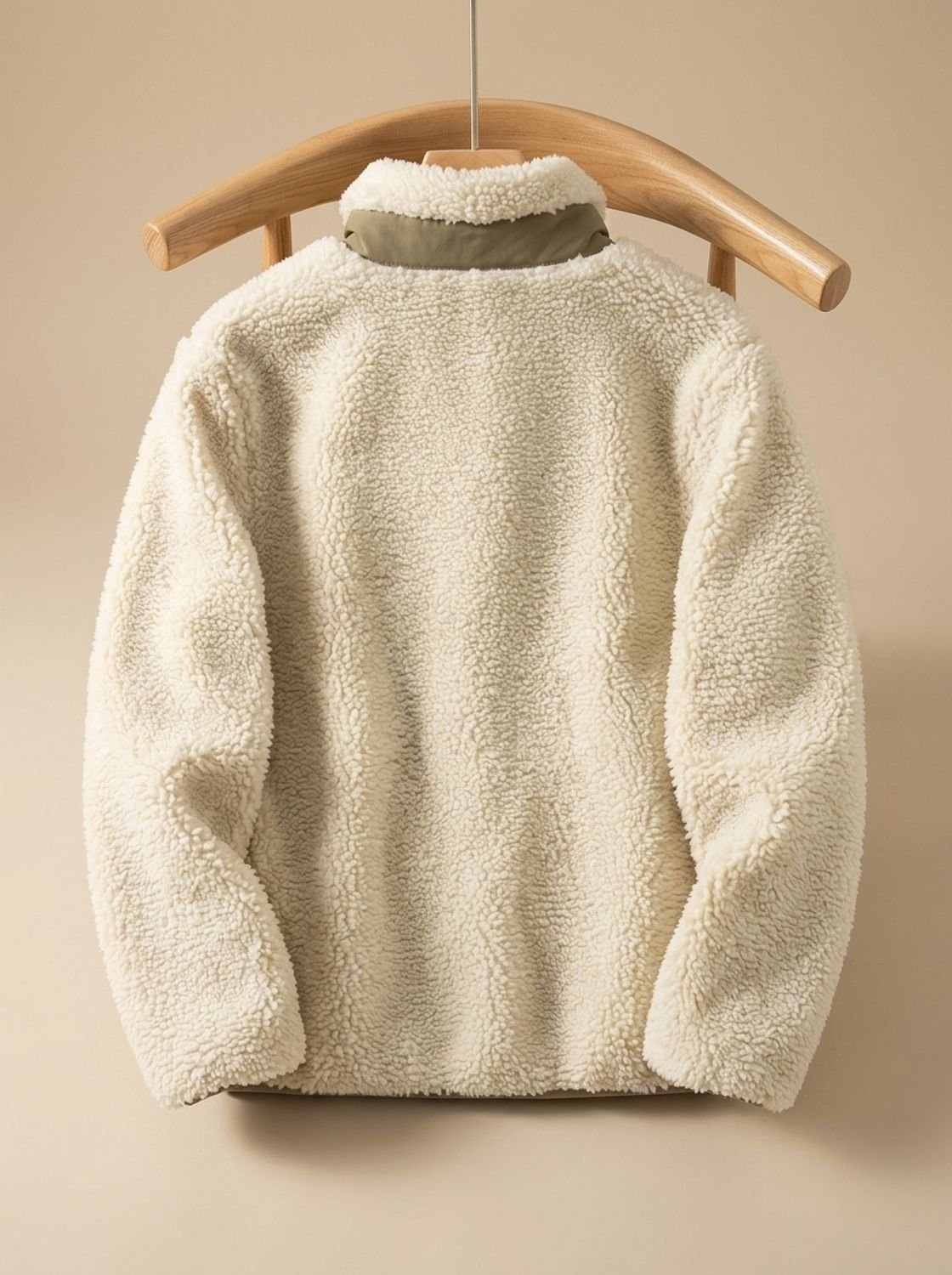 Women's Full Zip-Up Sherpa Fleece Relaxed-Fit Jacket