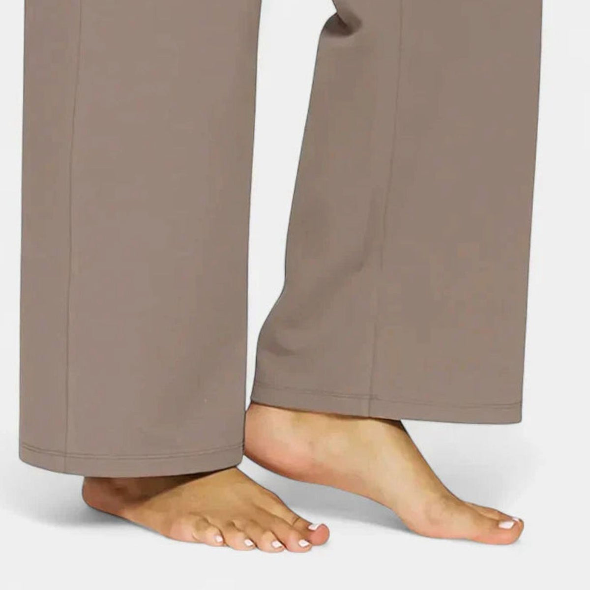Women's High-Waist Wide-Leg Dressy Trousers Pockets