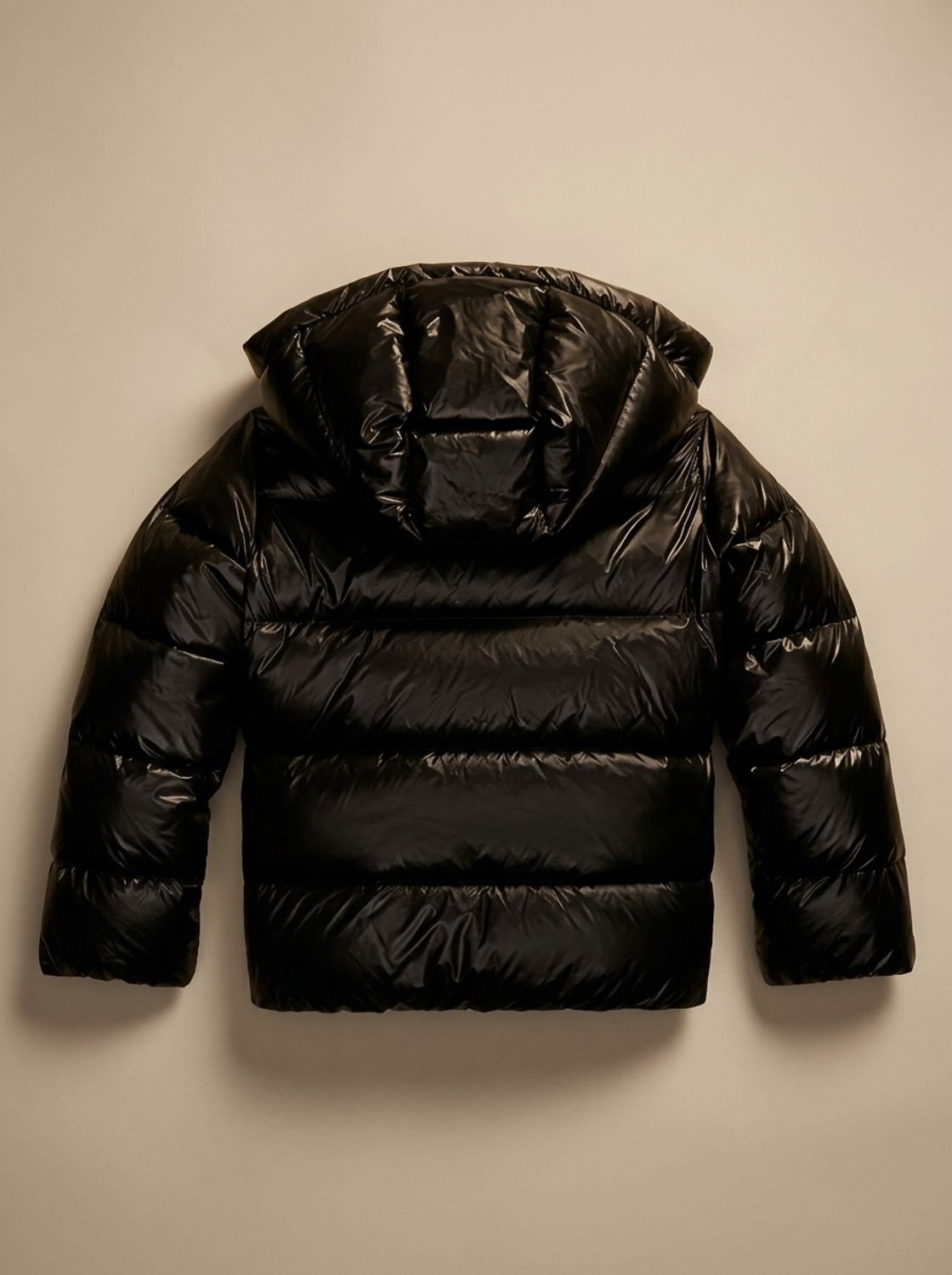 Women's Hooded Glossy Quilted Puffer Jacket