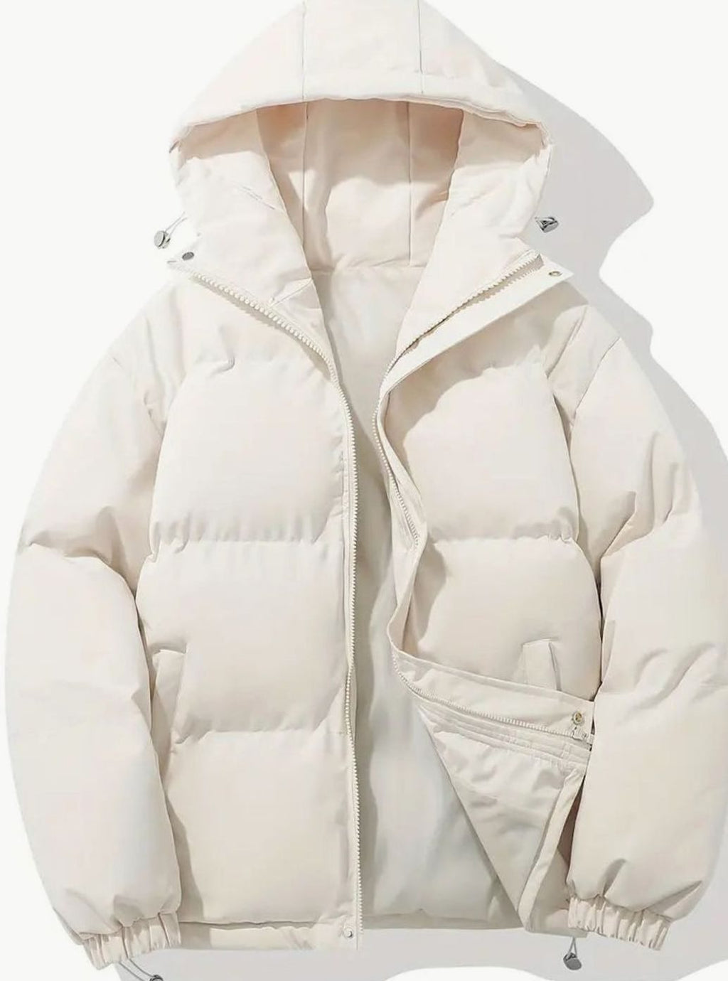 Women's Hooded Quilted Puffer Winter Jacket