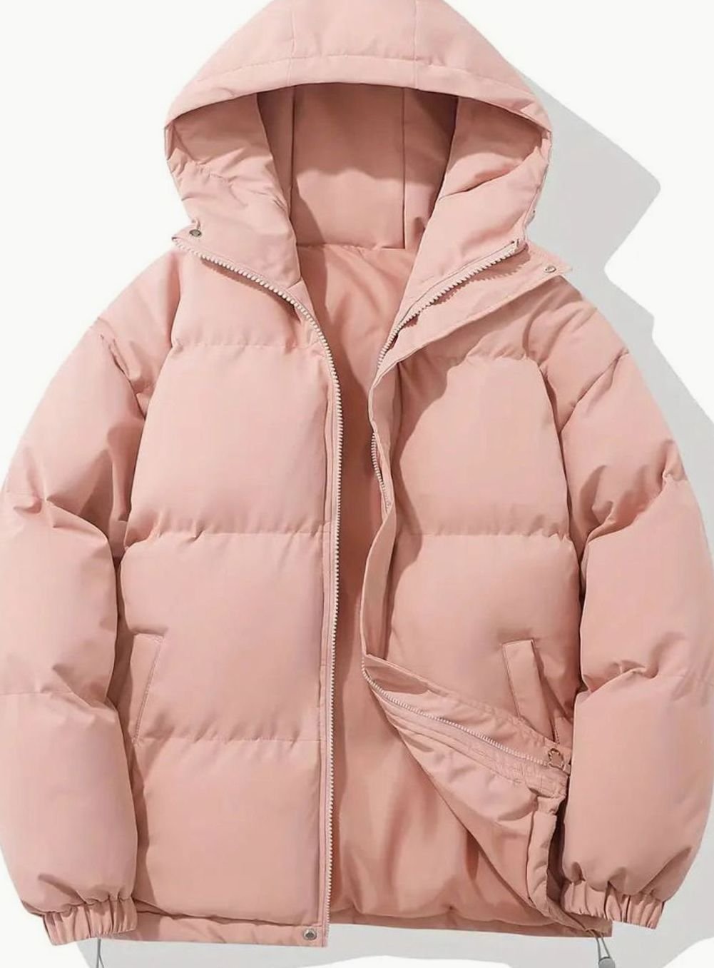 Women's Hooded Quilted Puffer Winter Jacket
