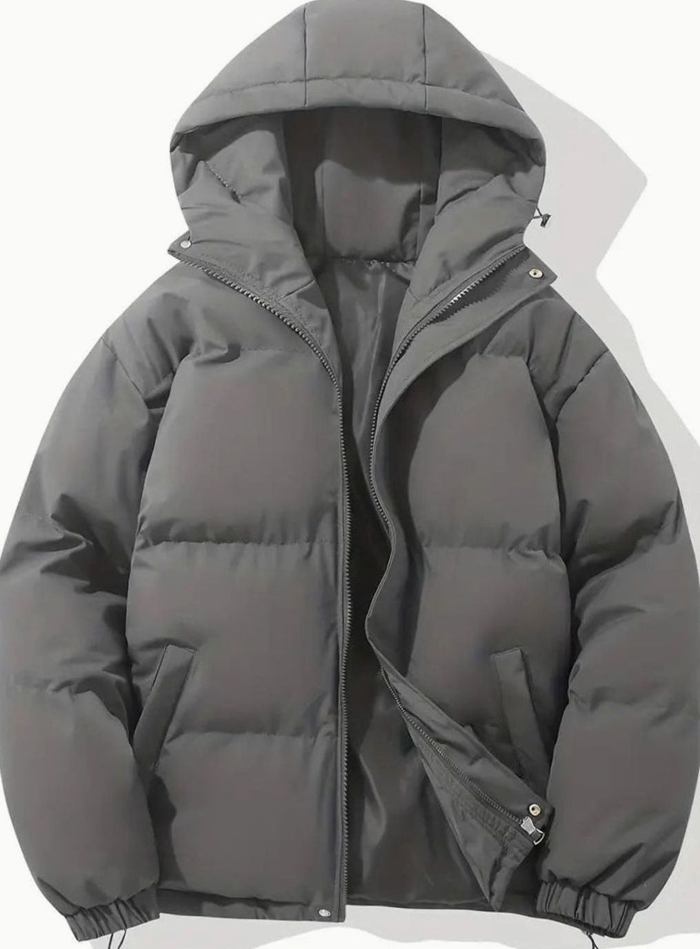 Women's Hooded Quilted Puffer Winter Jacket