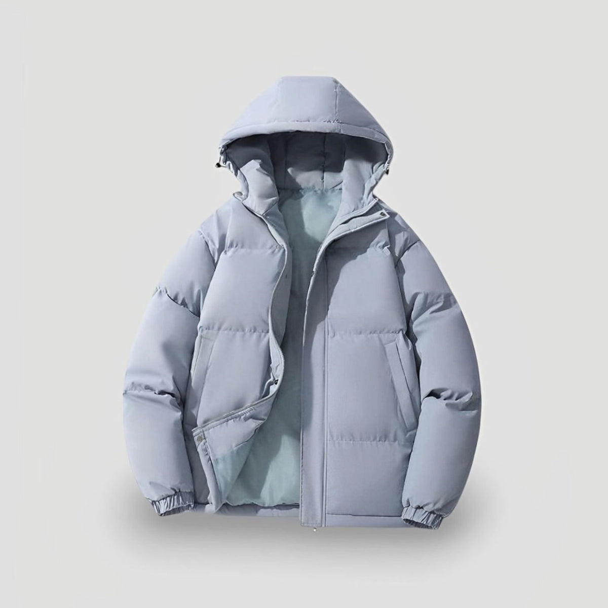 Women's Hooded Warm Puffer Jacket Insulated Winter Coat - Blue