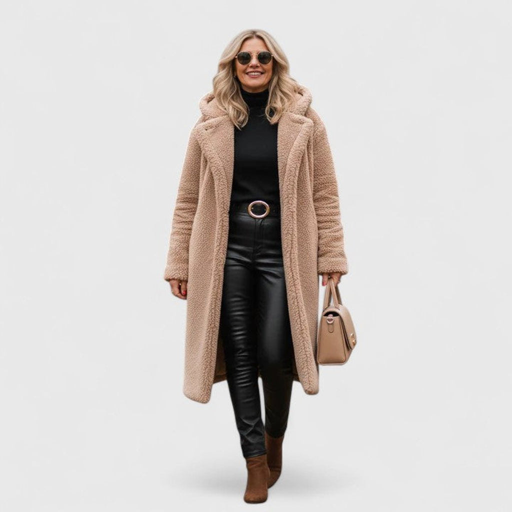 Women's Jacket Long Teddy Coat Oversized Sherpa Fleece