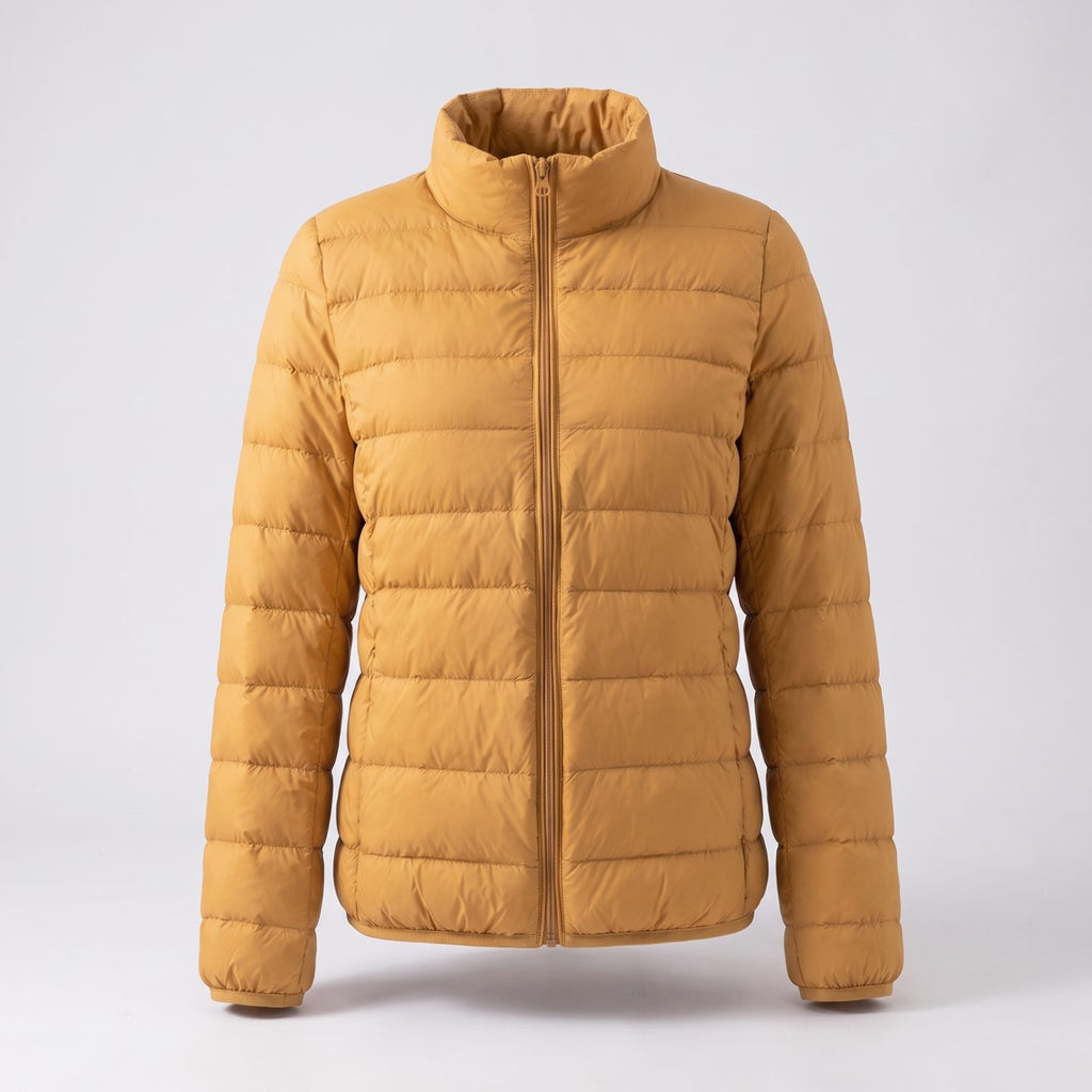 Women's Lightweight Down-Fill Stand-Collar Quilted Jacket - Yellow
