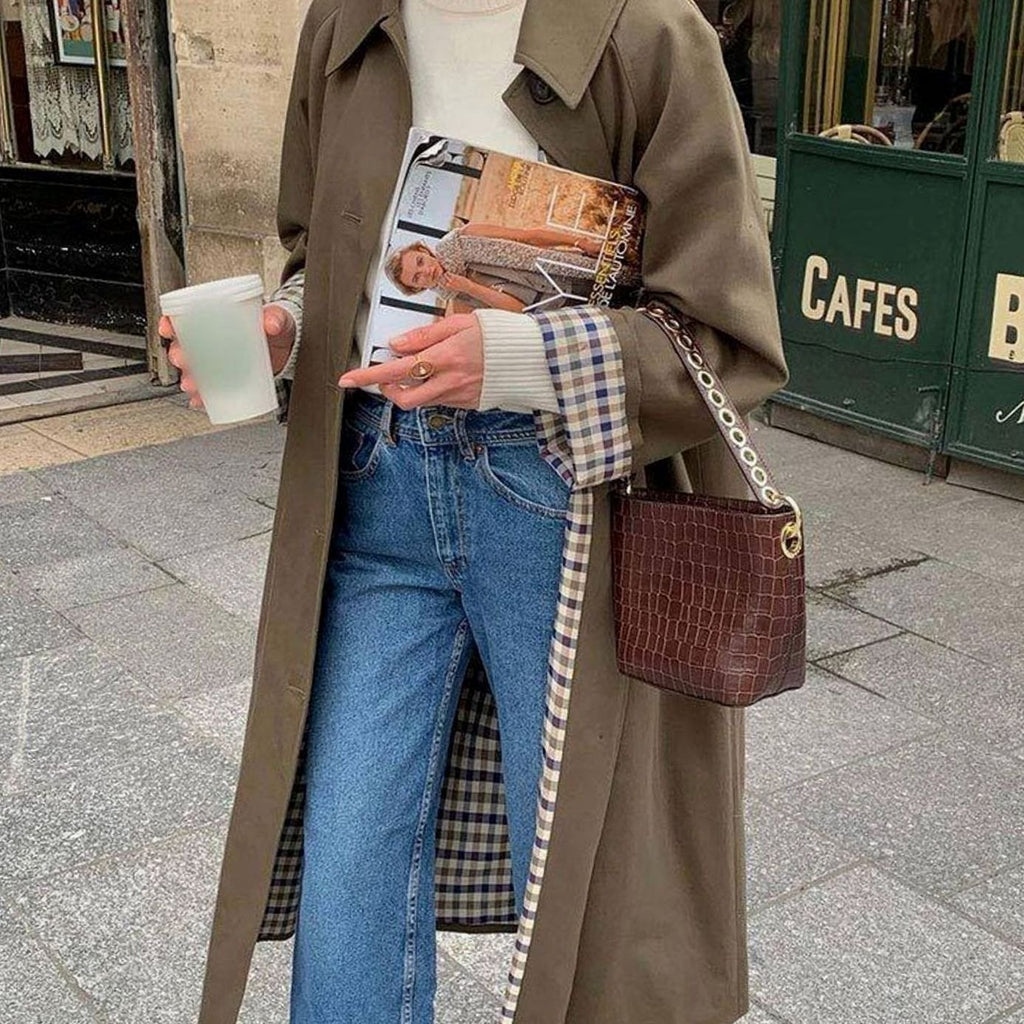 Women's Lightweight Waterproof Classic-Lapel Trench Coat