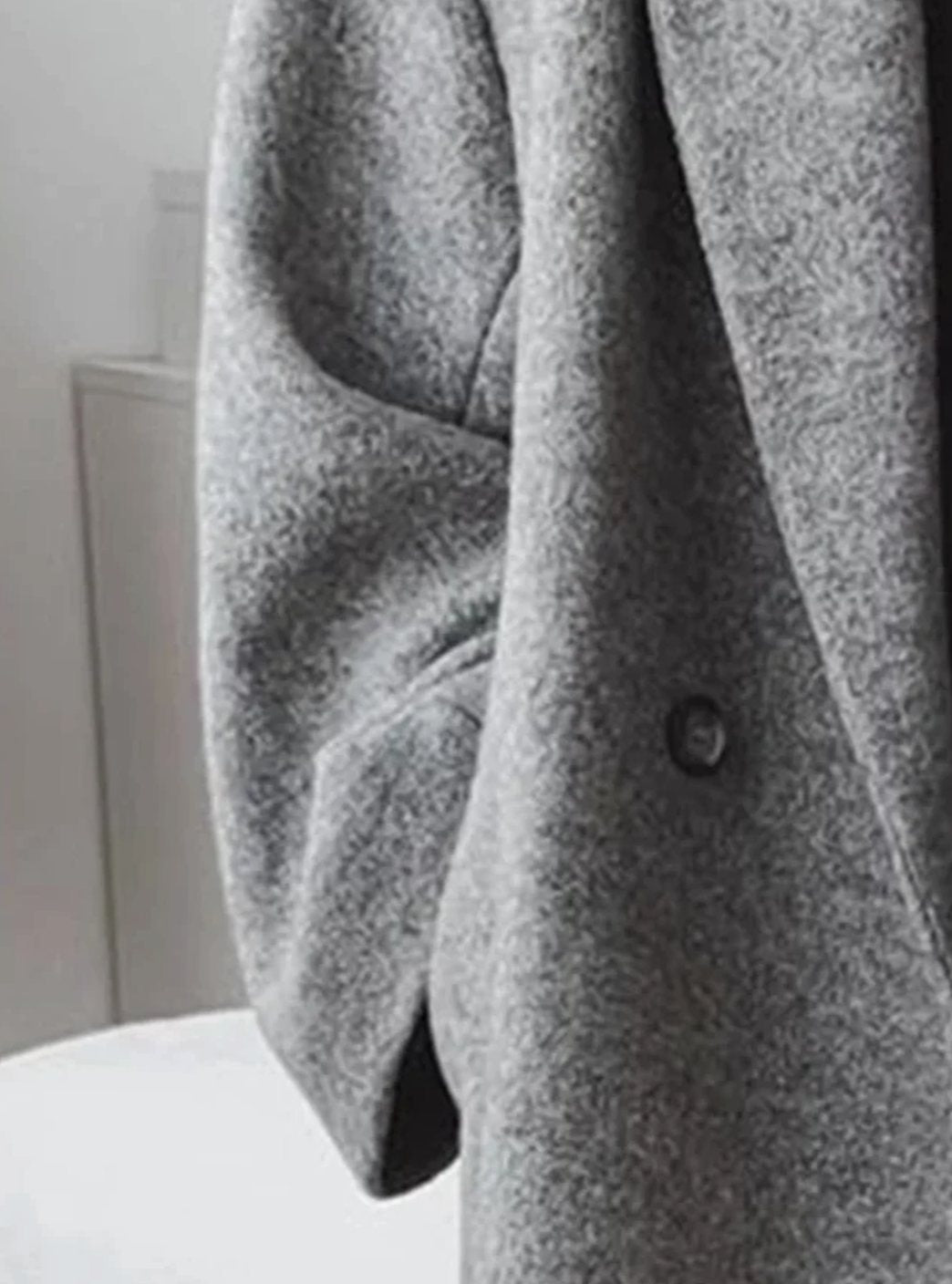 Women's Long Oversized Double-Breasted Tailored Overcoat