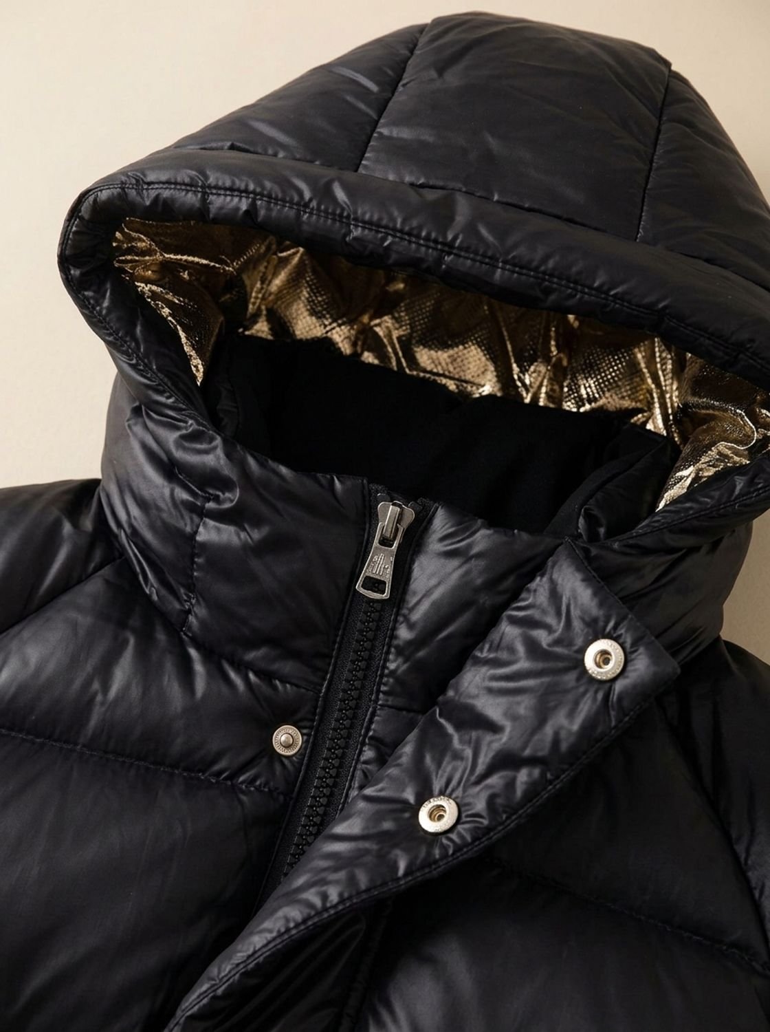 Women's Longline Quilted Hooded Puffer Jacket