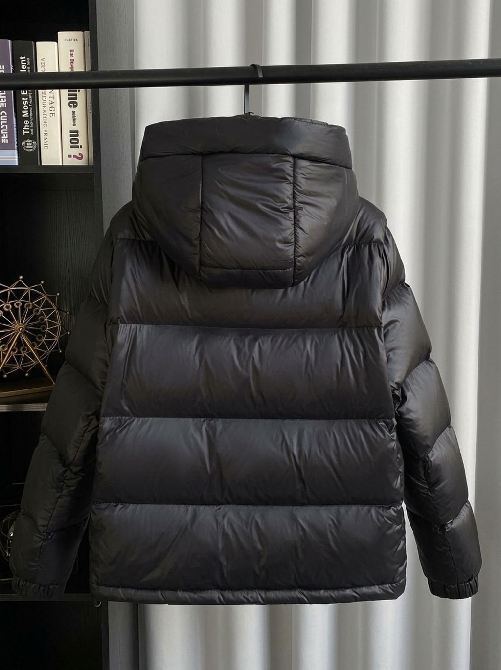 Women's Longline Quilted Hooded Puffer Jacket