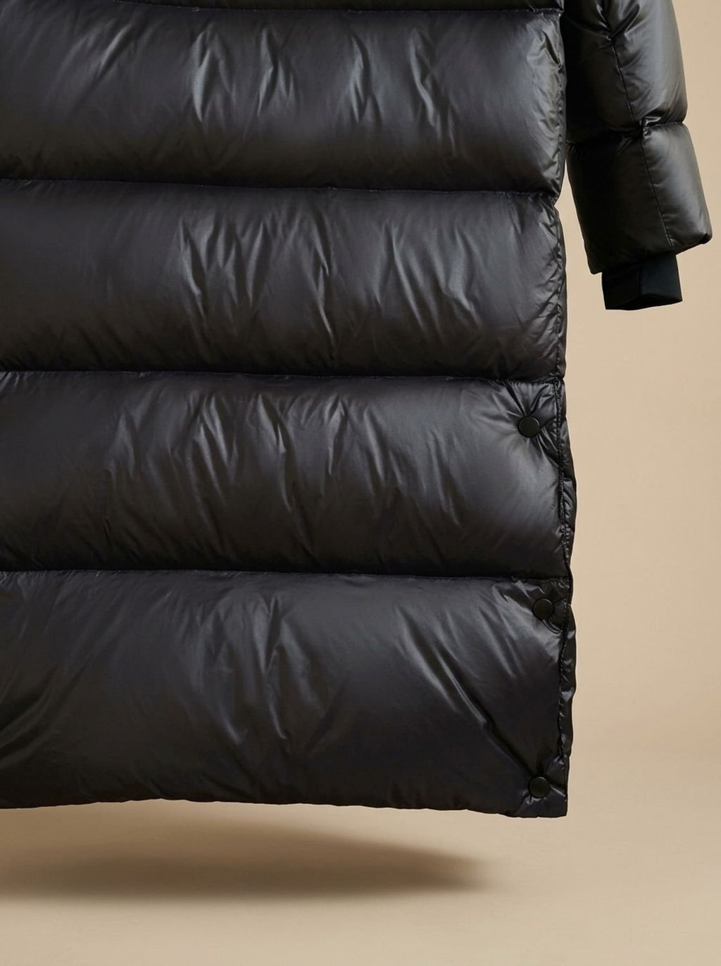 Women's Longline Quilted Hooded Puffer Jacket