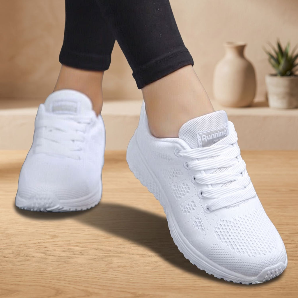 Women's Orthopedic Breathable Knit Lace-Up Sneakers