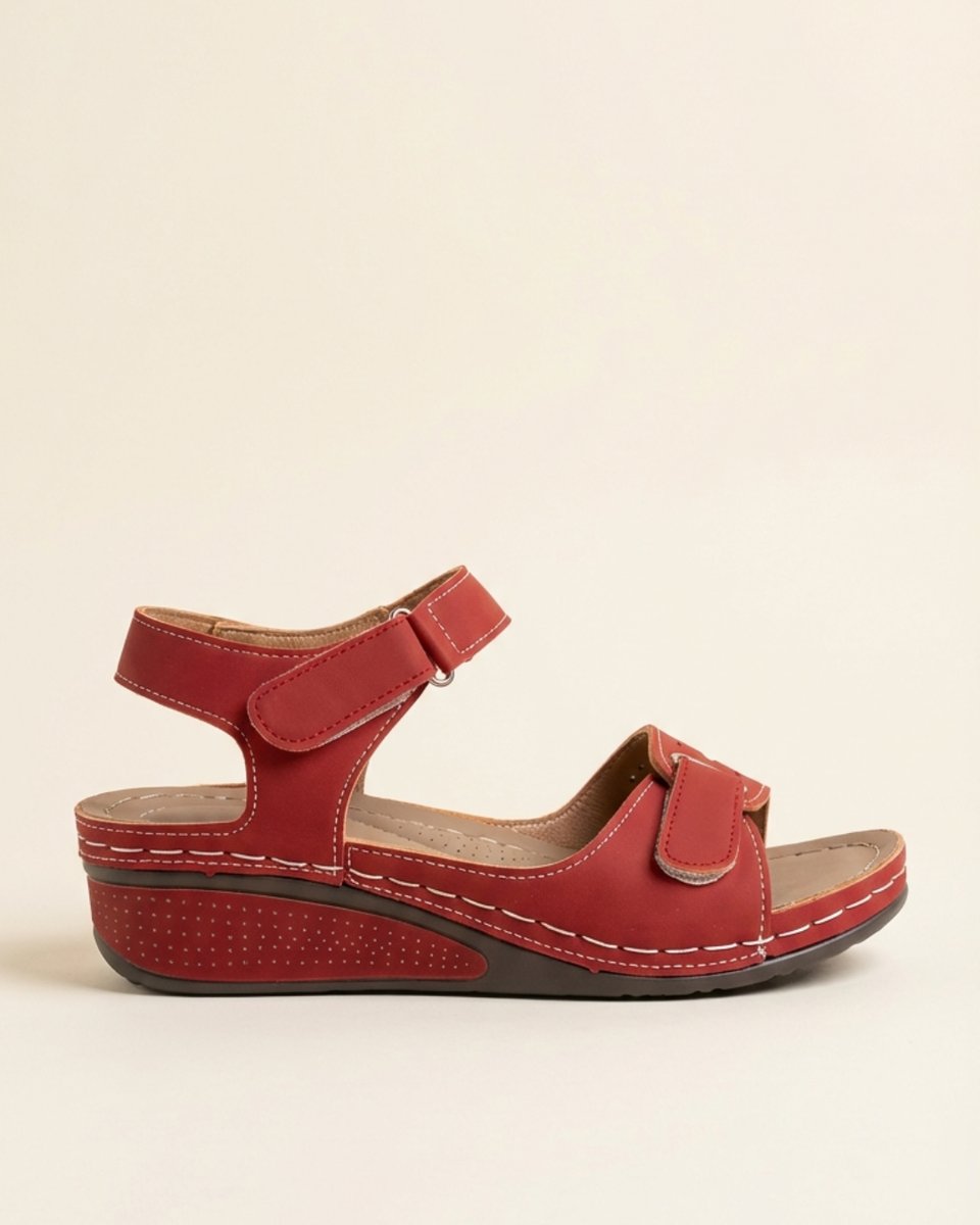 Women's Orthopedic Double-Strap Wedge Sandals