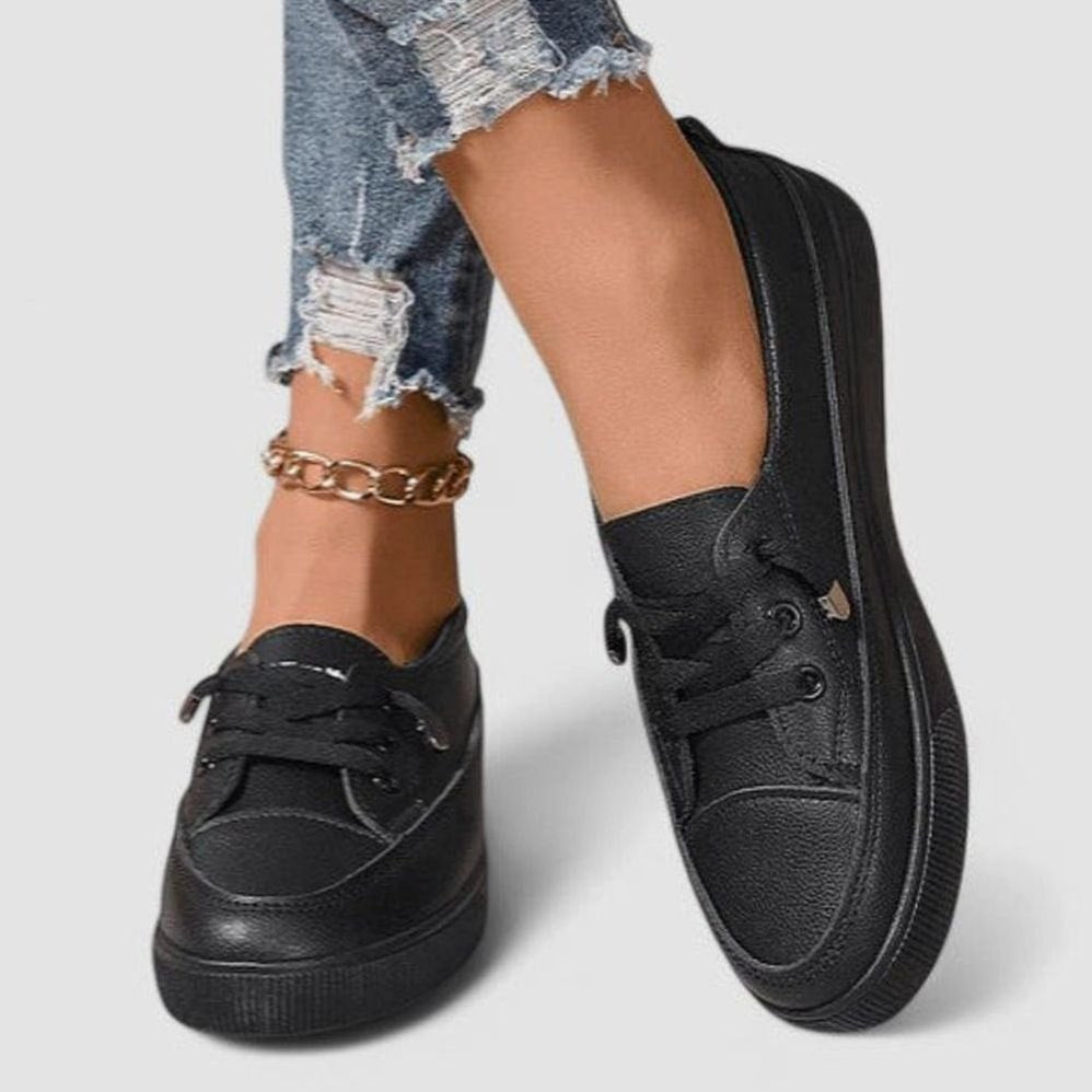Women's Orthopedic Lace-Up Low-Top Cushioned Sneakers
