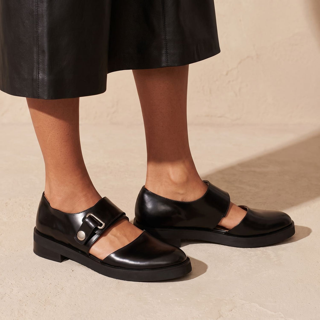 Women's Orthopedic Mary Jane Buckle-Strap Flat Loafers