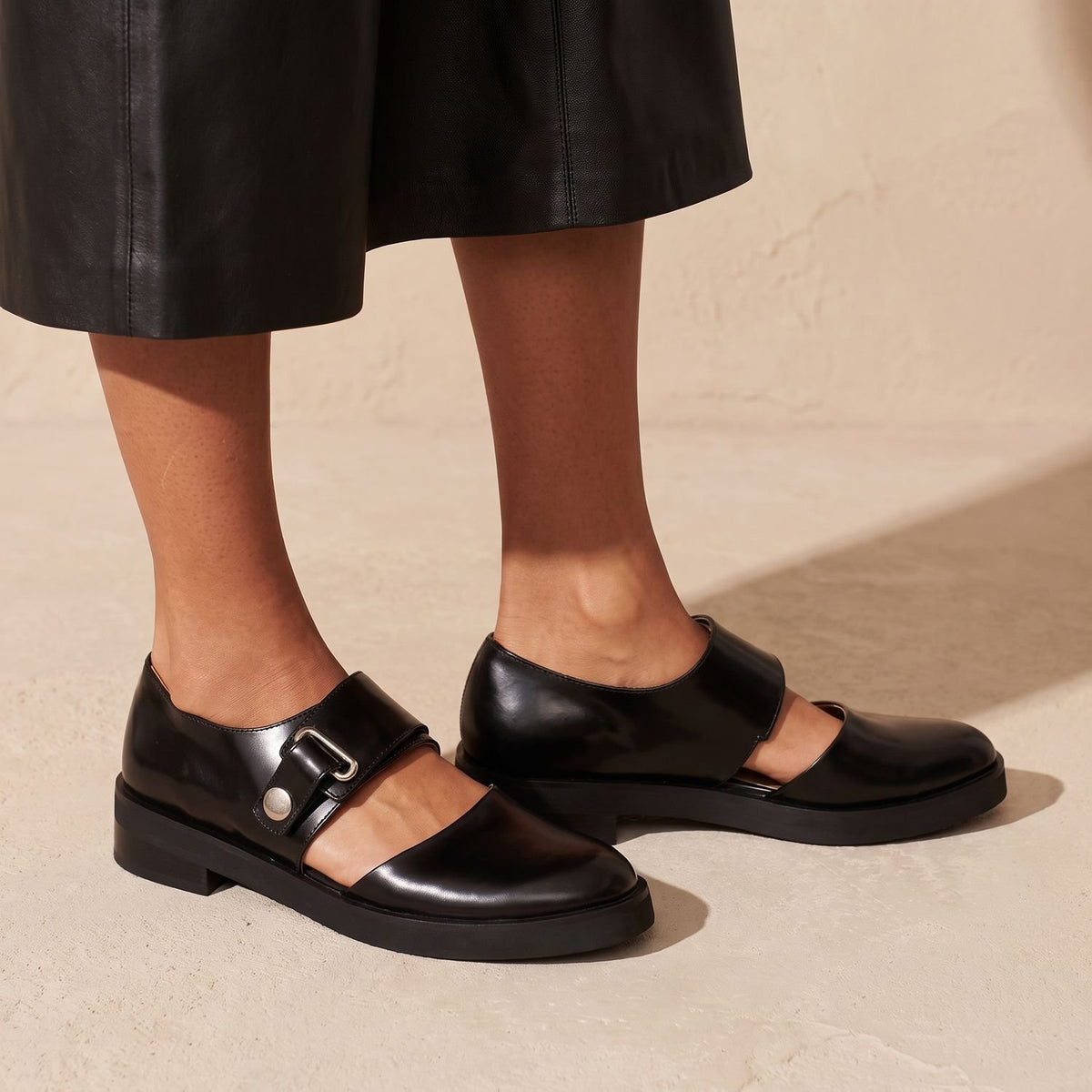 Women's Orthopedic Mary Jane Buckle-Strap Flat Loafers