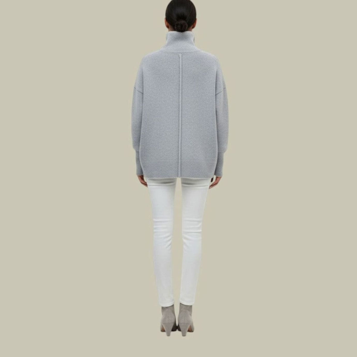 Women's Oversized Loose Fit Turtlenecks Knit Pullover Sweater