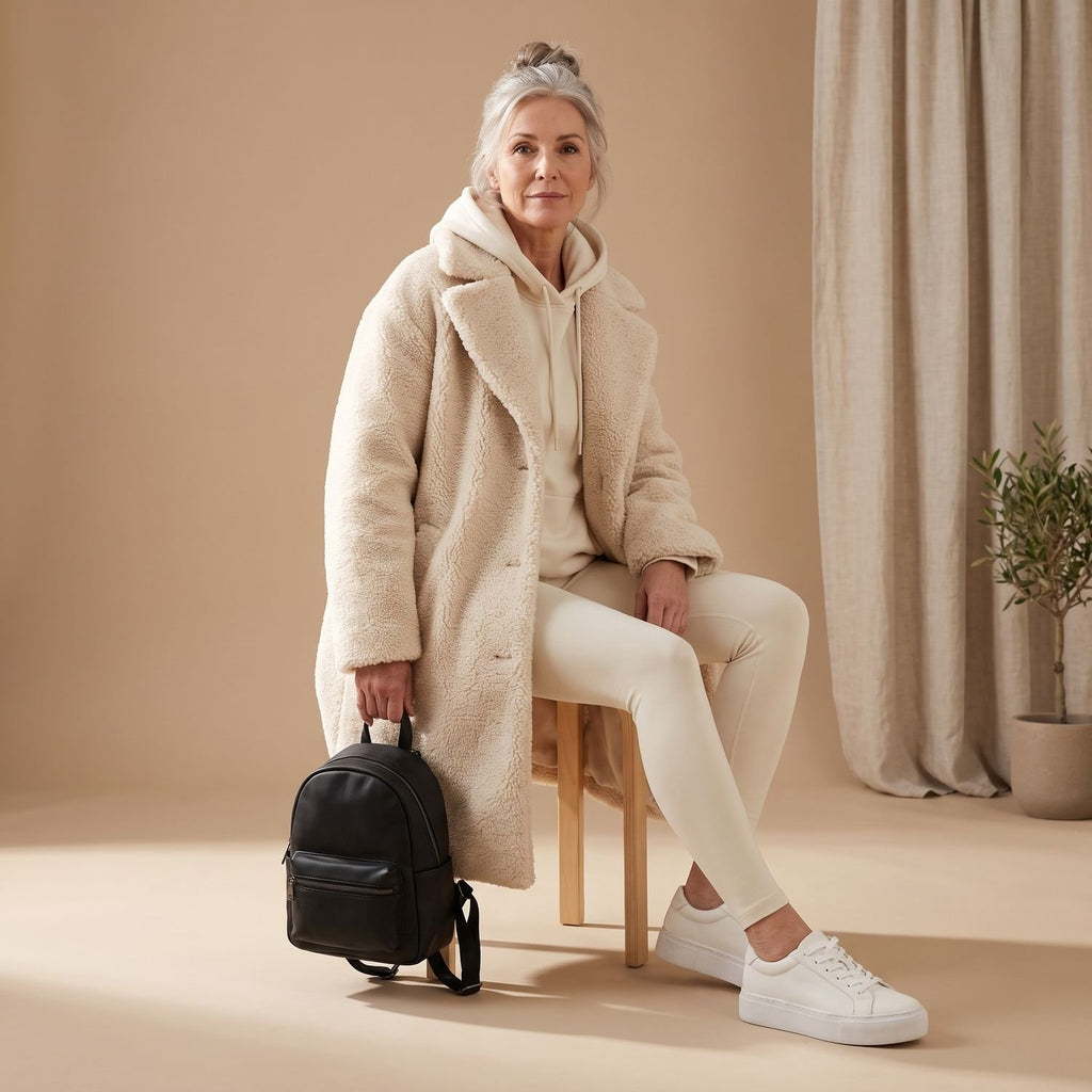 Women's Oversized Teddy Faux Fur Coat Long Winter Jacket