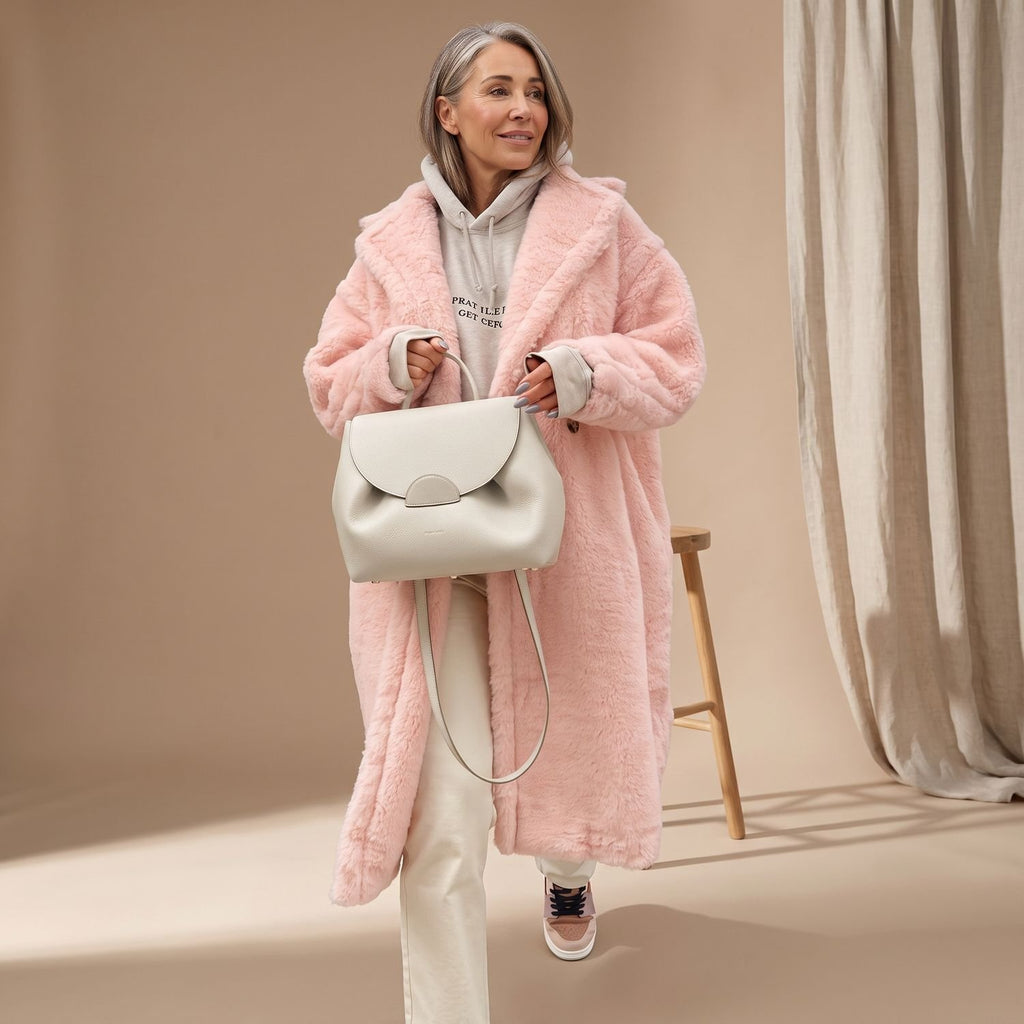 Women's Oversized Teddy Faux Fur Coat Long Winter Jacket