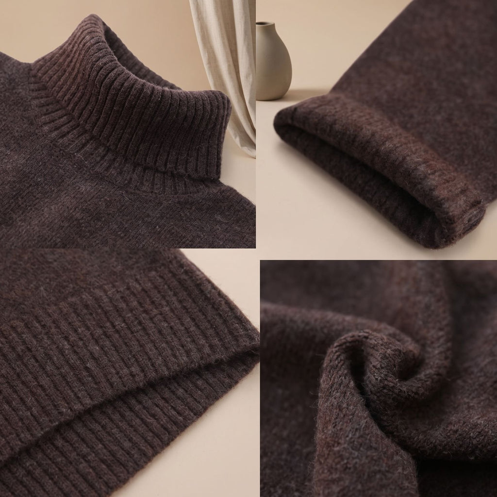 Women's Oversized Turtleneck Knit Sweater