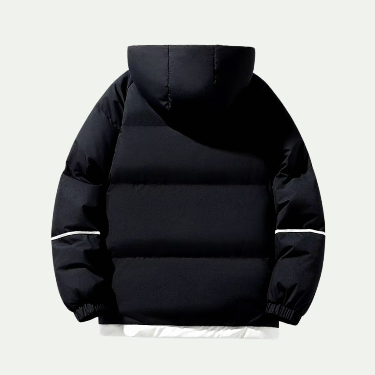 Women's Oversized Two-Tone Hooded Puffer Jacket