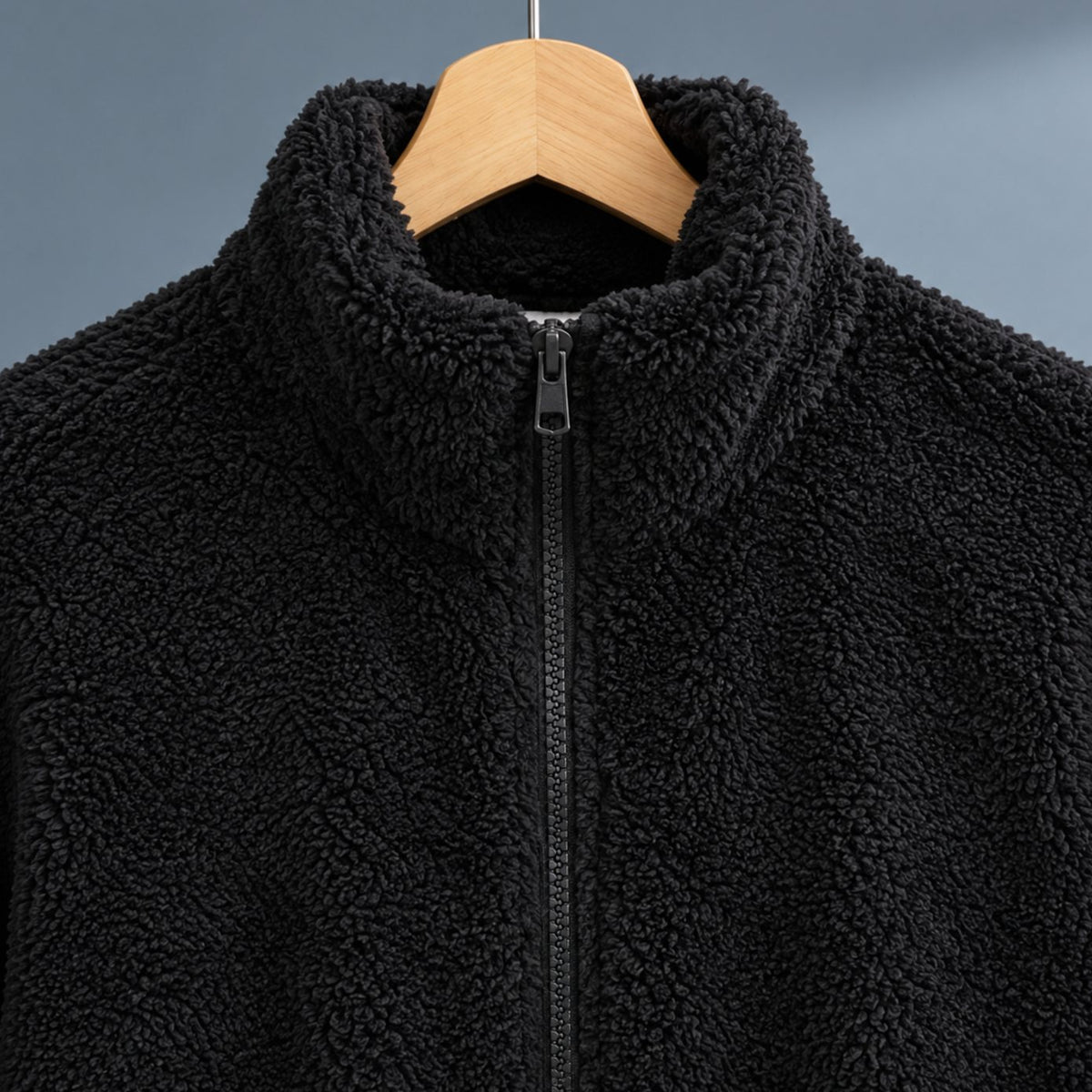 Women's Plush Full-Zip Stand-Collar Sherpa Fleece Jacket