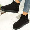 Women's Plush-Lined Slip-On Platform Winter Snow Boots
