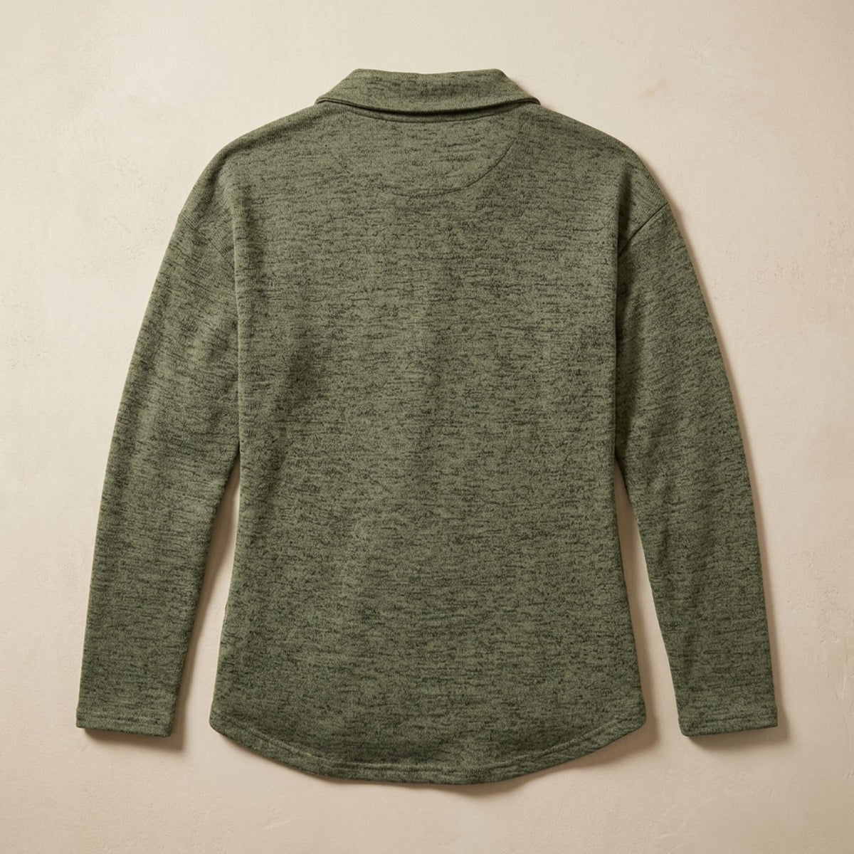 Women's Quarter-Zip Collared Long-Sleeve Pullover Top