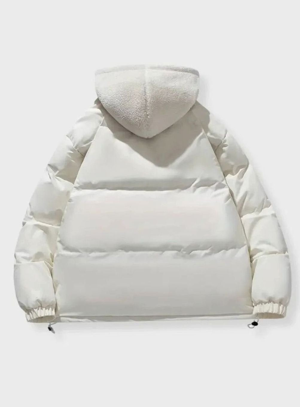 Women's Quilted Puffer Coat Hooded Sherpa-Lined Winter Jacket