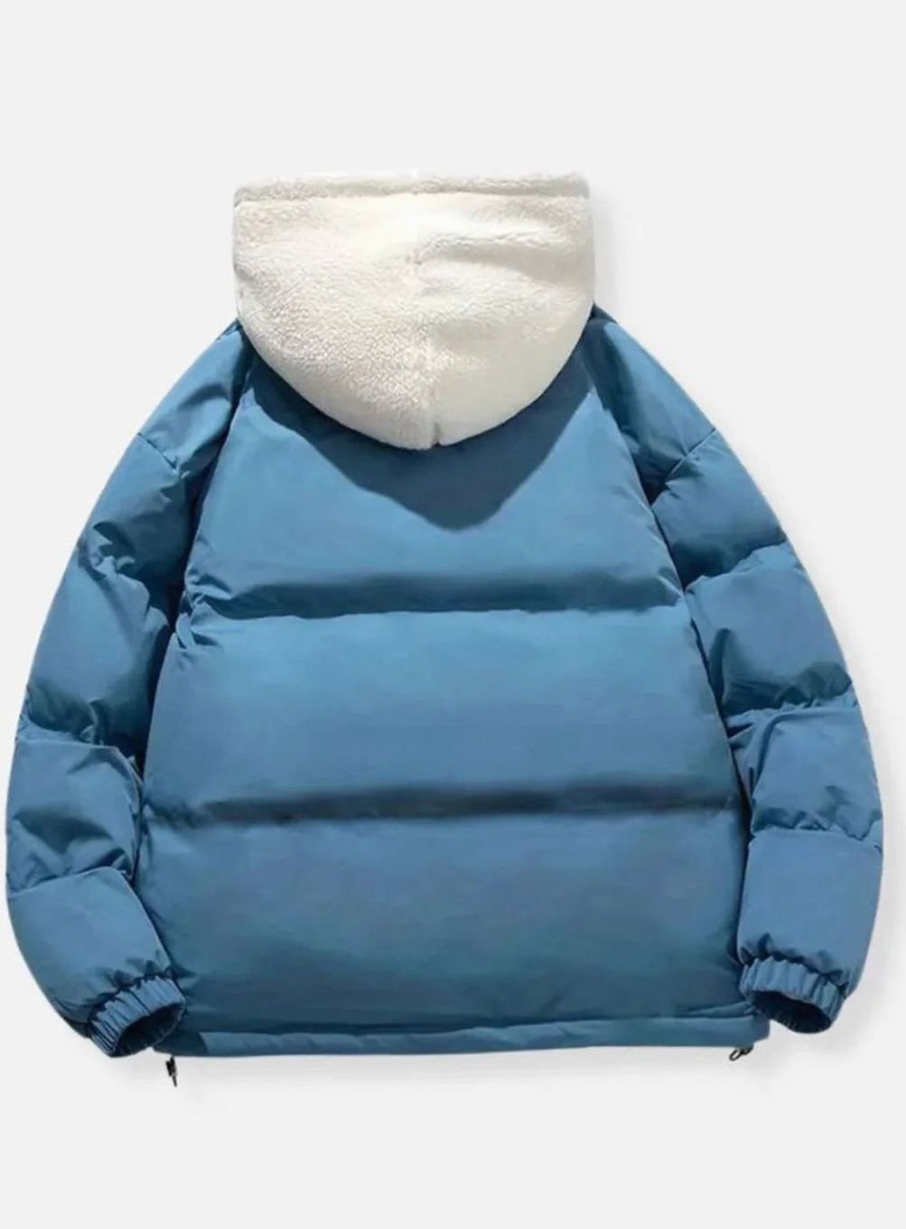 Women's Quilted Puffer Coat Hooded Sherpa-Lined Winter Jacket