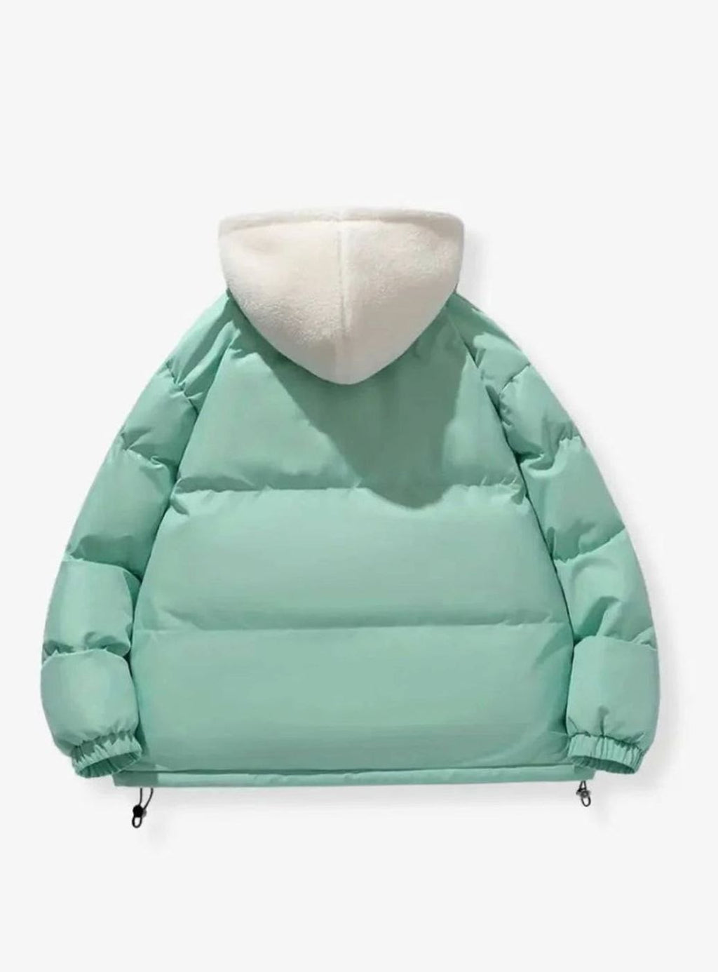 Women's Quilted Puffer Coat Hooded Sherpa-Lined Winter Jacket