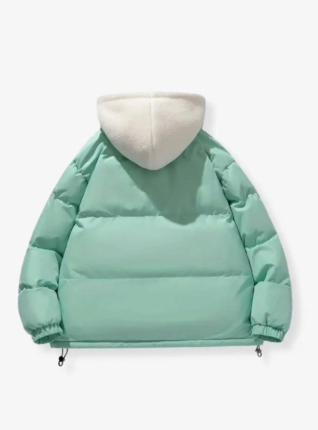 Women's Quilted Puffer Coat Hooded Sherpa-Lined Winter Jacket