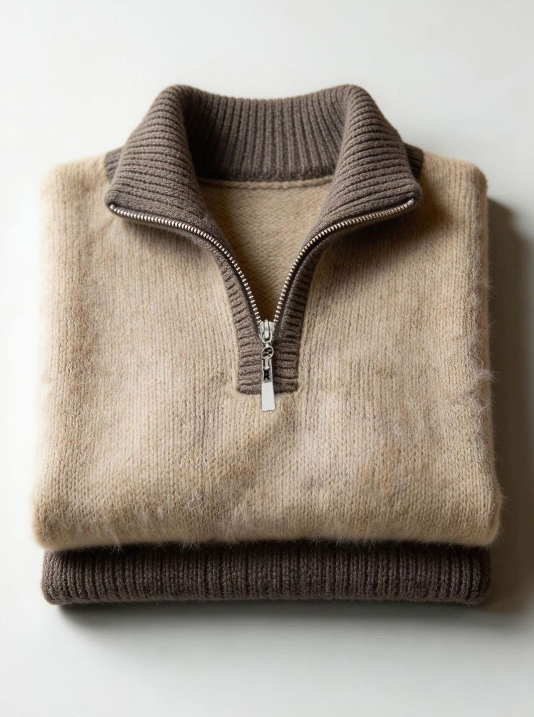 Women's Relaxed-Fit Half-Zip Knit Pullover Sweater