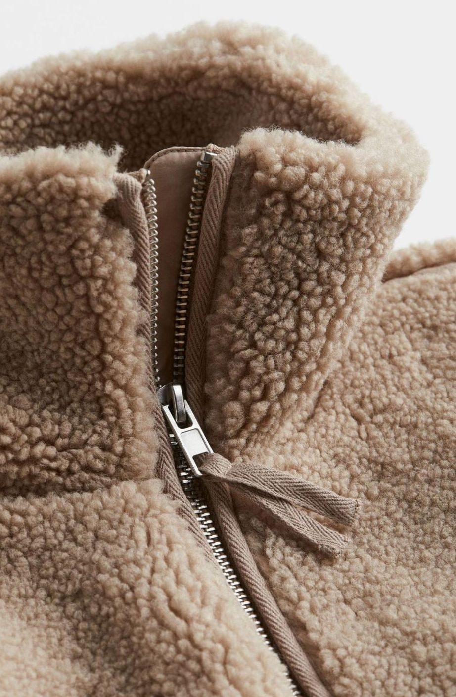 Women's Relaxed-Fit Teddy Zip-Up Fleece Jacket