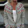 Women's Retro Fair Isle Button Front Cardigan Sweater
