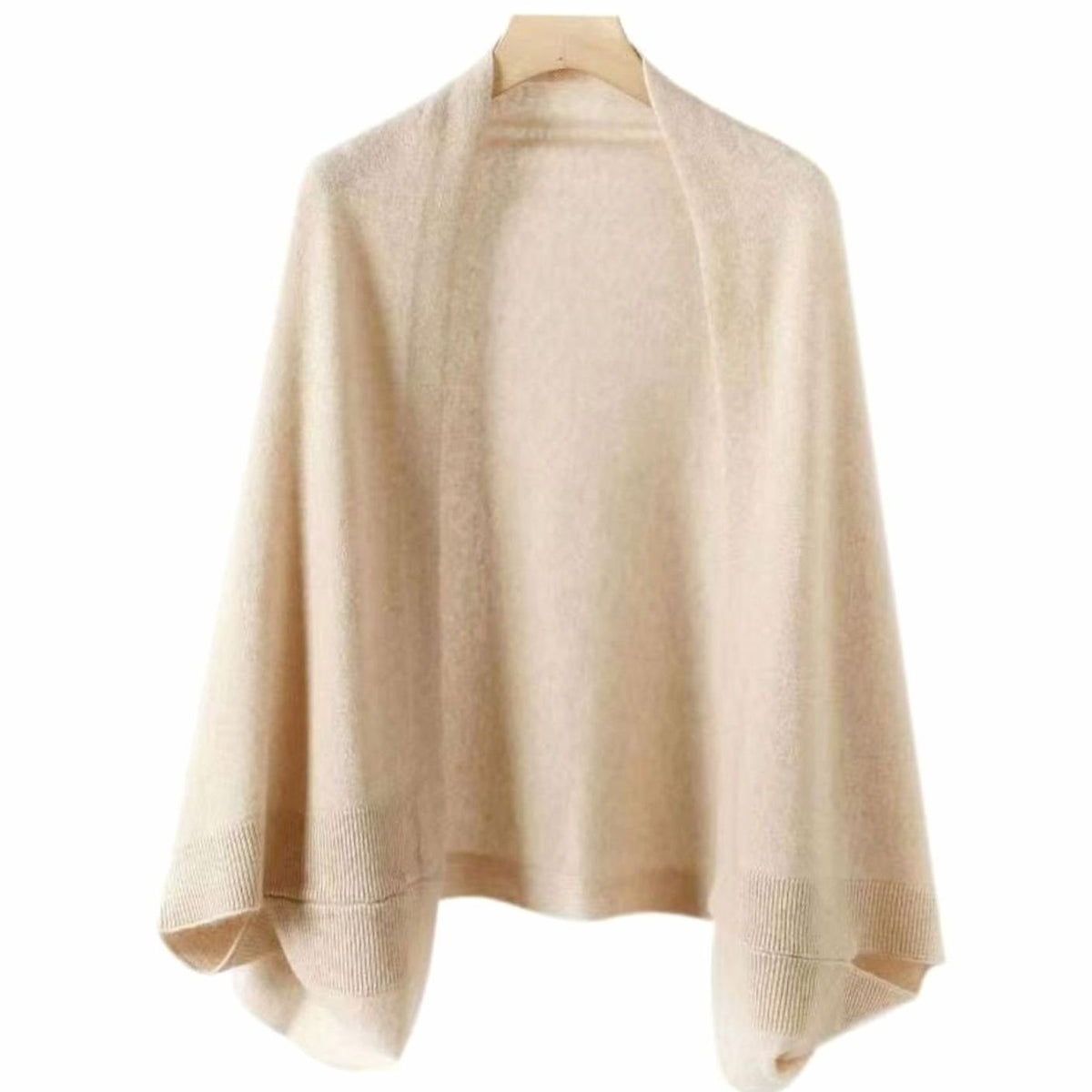 Women's Soft Faux Cashmere Oversized Wrap Scarf Shawl - Beige