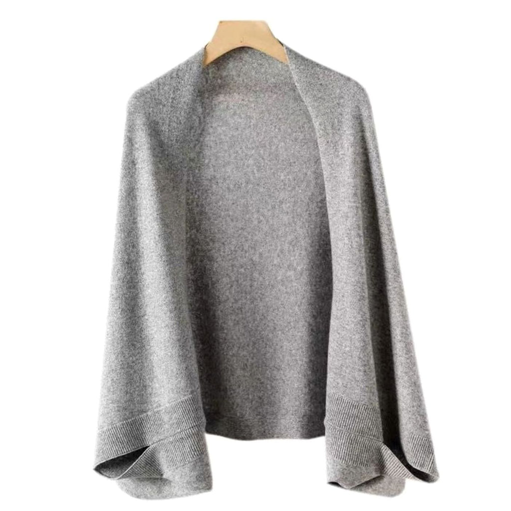 Women's Soft Faux Cashmere Oversized Wrap Scarf Shawl - Light Gray