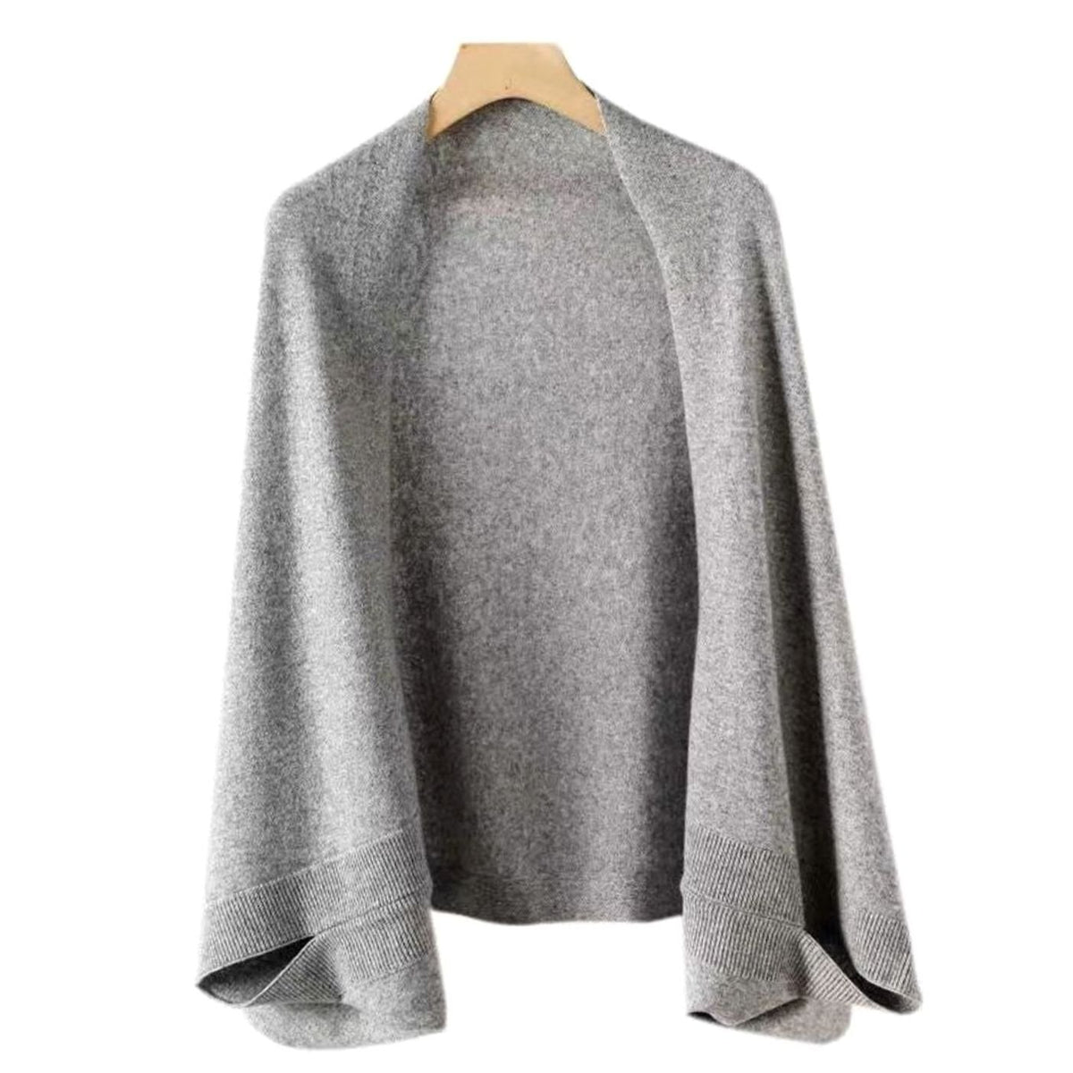Women's Soft Faux Cashmere Oversized Wrap Scarf Shawl - Light Gray