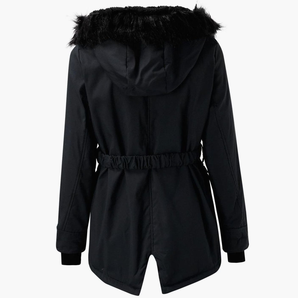 Women's Thick Faux Fur Hood Insulated Winter Parka Coat