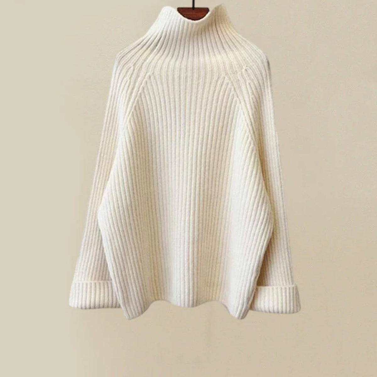 Women's Three-Piece Cable-Knit Turtleneck Loungewear Set Wide-Leg Pants Quilted Vest