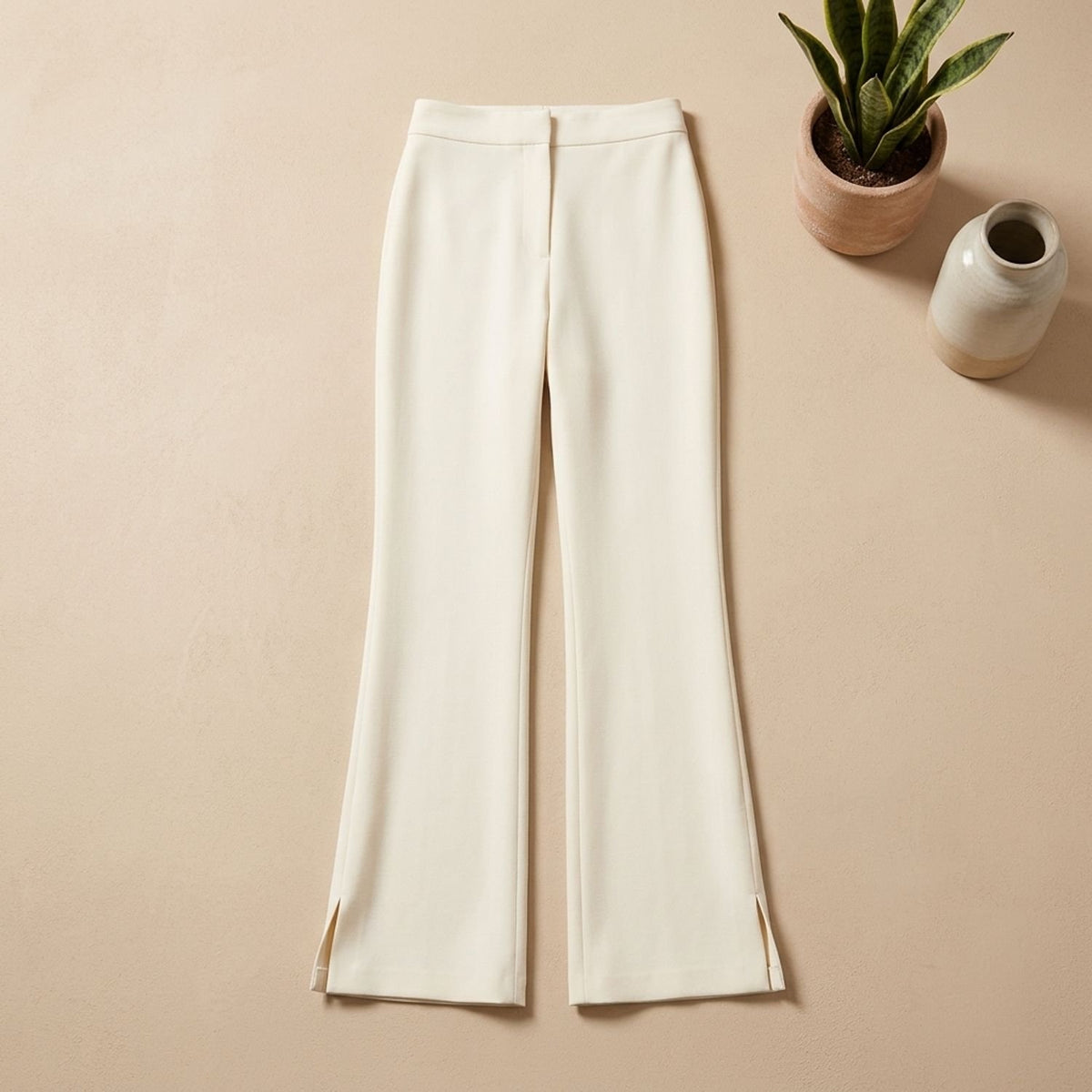 Women's Two Piece Set Sweetheart Strapless Bustier Top Wide-Leg Pants